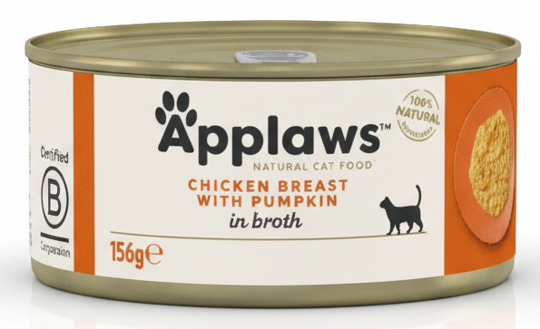 Applaws Natural Chicken Breast & Pumpkin in Broth Wet Cat Food 70g.