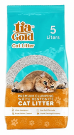 TIA GOLG CAT LITTER CLUMPING GREEN APPLE 5 L.