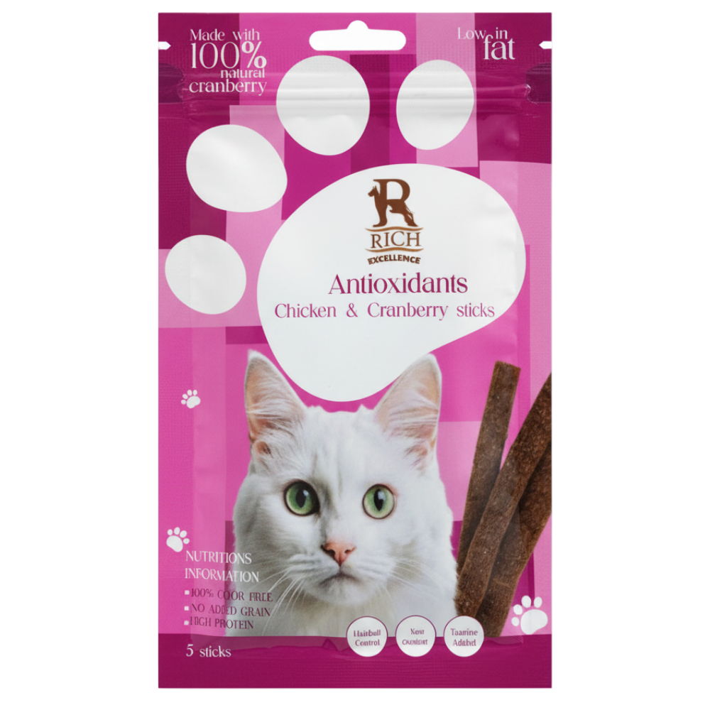 rich cat Sticks - chicken & cranberry 30 g.