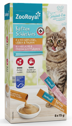 ZooRoyal Creamy Cat Snack with poultry,liver,salmon 120g.