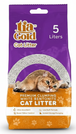TIA GOLG CAT LITTER CLUMPING LAVENDER 5 L.