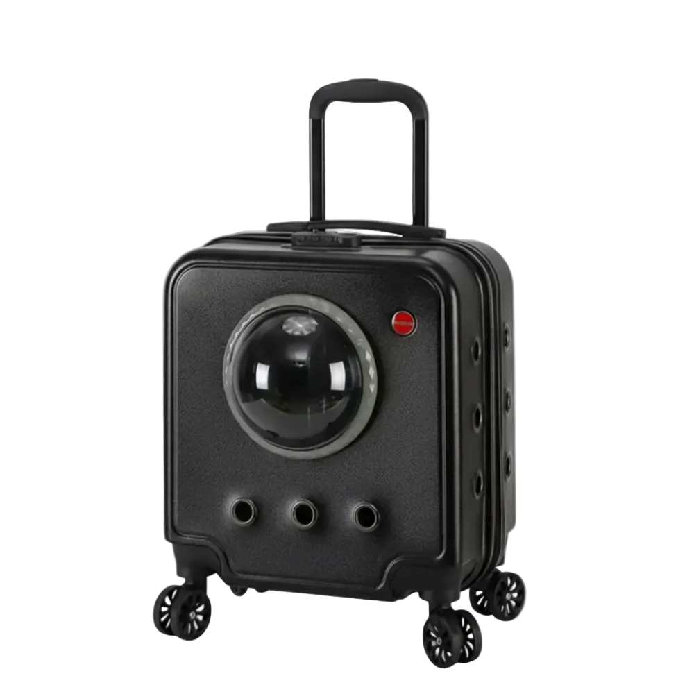 Dog Carriers with Wheels and Handle up to 10 kg Black.