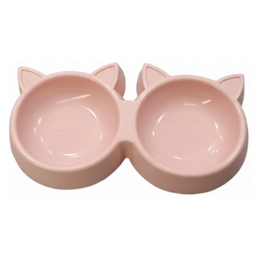 Double Plastic Feeder for Cats.