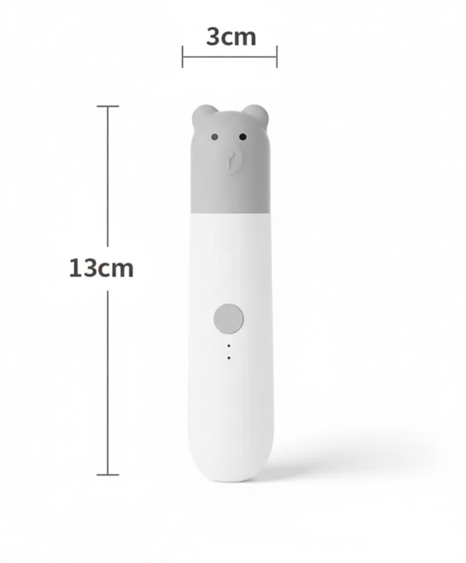 Super Quiet Electric Pet Nail Trimmer with LED Light.