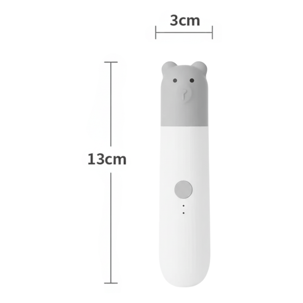 Super Quiet Electric Pet Nail Trimmer with LED Light.