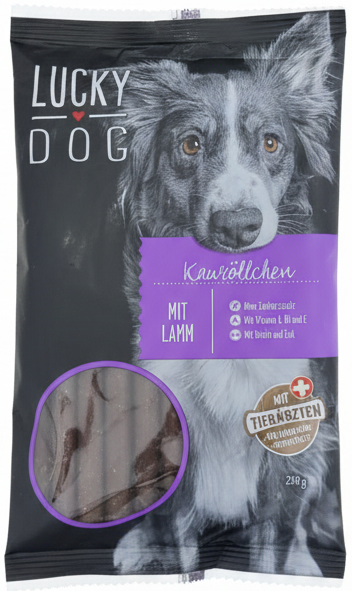 Lucky Dog Lamb Chew Rolls For Dogs 230g.