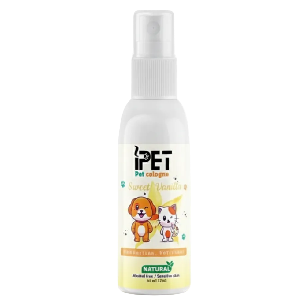 IPet Pet Cologne Sweet Vanilla Perfume 120ml Petfast.shop Ipet Cat Dog Grooming Kitten Puppy Shampoos & Conditioners Summer Wipes & Waterless Grooming petfast.shop EgyptDefault Title 145.00