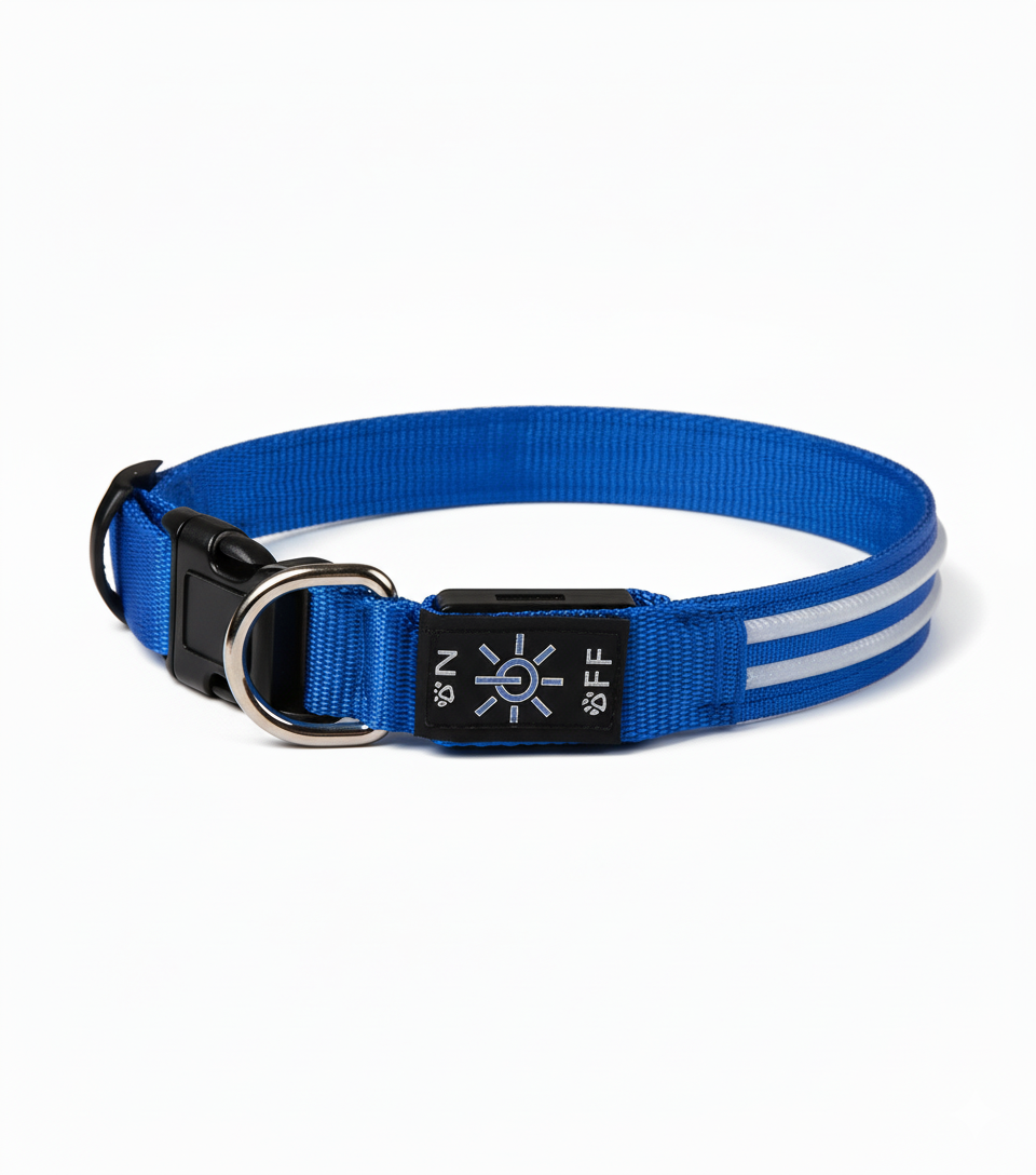 GERMPLASM DOG LED COLLAR SMALL GREEN.