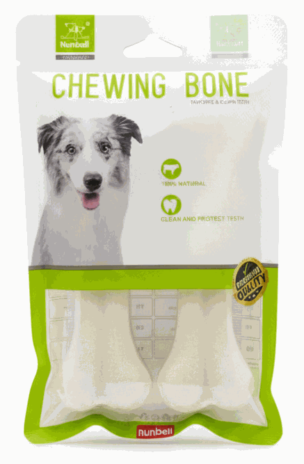 Nunbell Chewing Bone Dog Treat 2 Bone Medium.