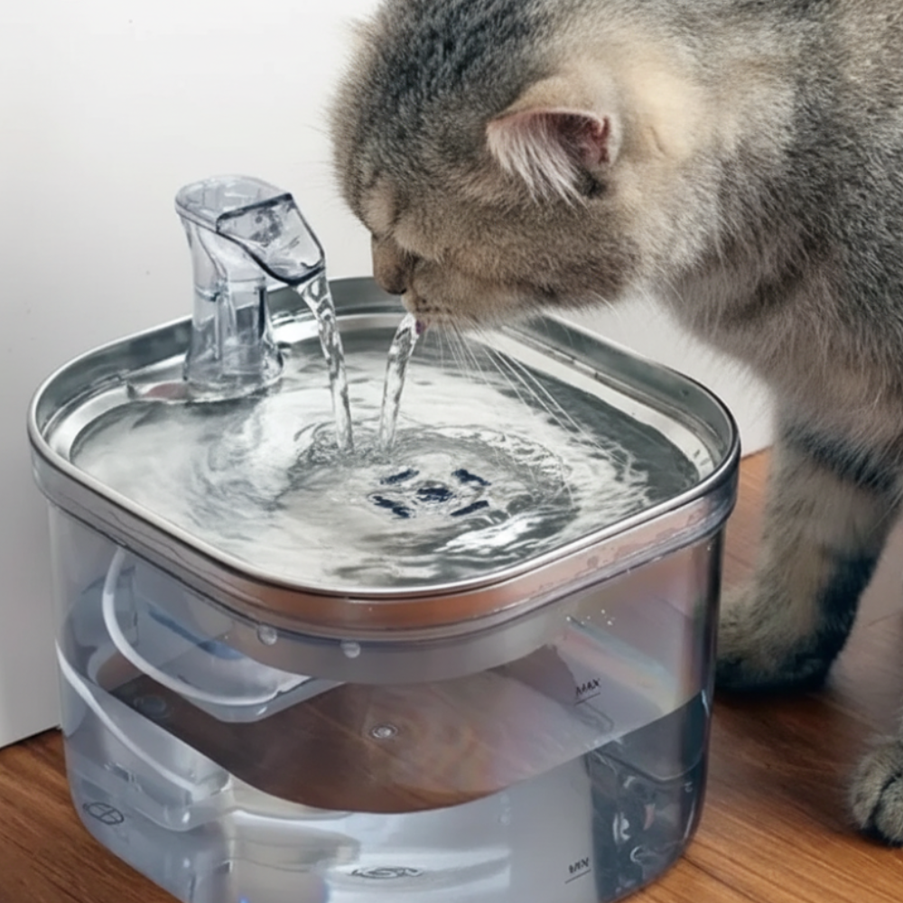 Smart Pet Water Fountain Stainless Steel Bowl.