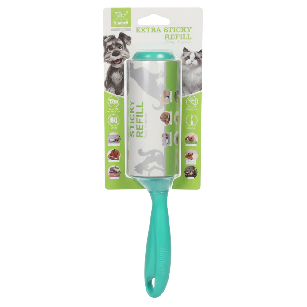 Pet grooming brush with packaging on a white background