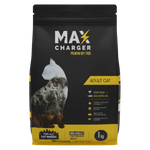 Max Charger Premium dry food for adult cat with chicken & salmon oil 1 K.