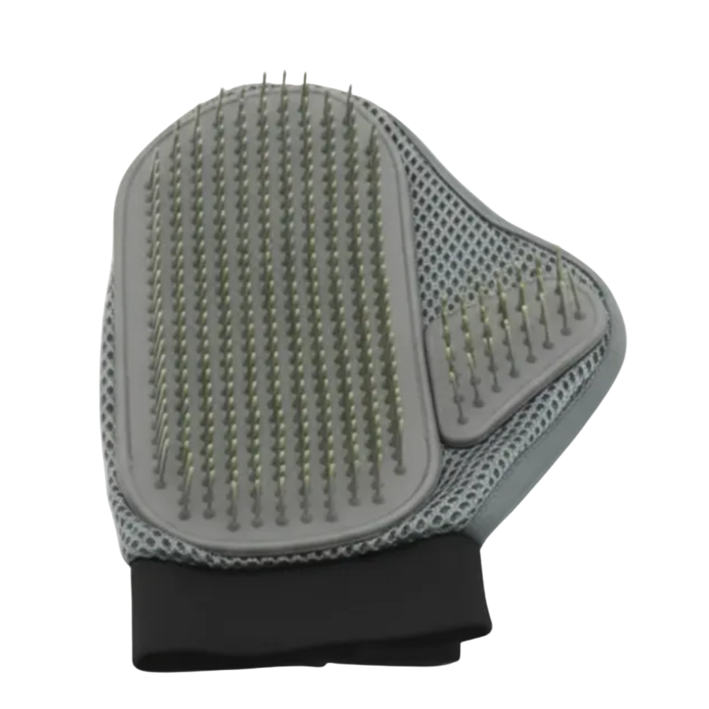 Pet Grooming Glove - Efficient Dog & Cat Hair Removal Brush with Massage Tips.
