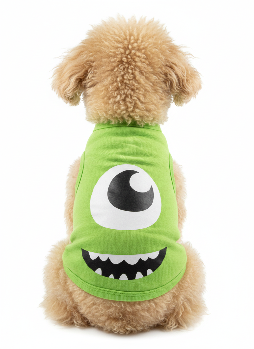 Dog Cloth Green Monster