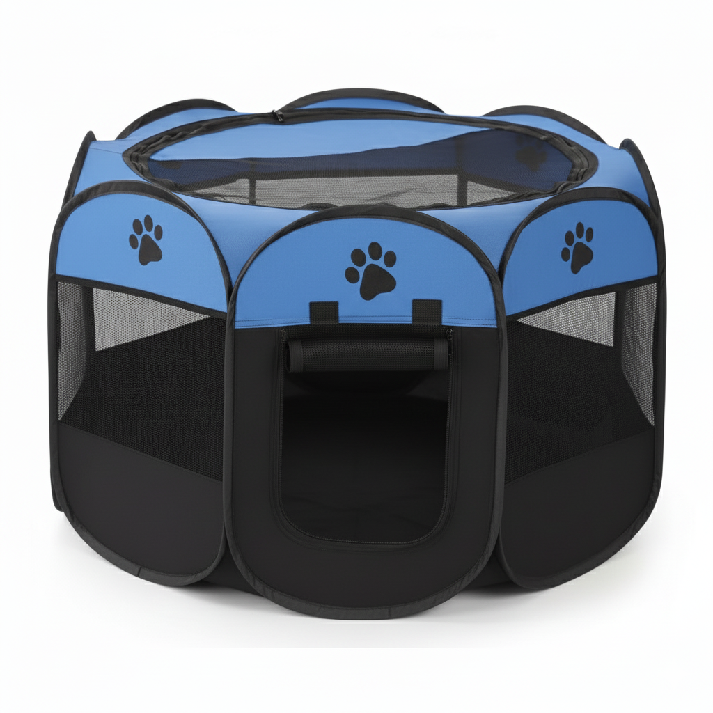 Pet Tent for Cats and Small Dogs Blue Small 73x73x43 cm