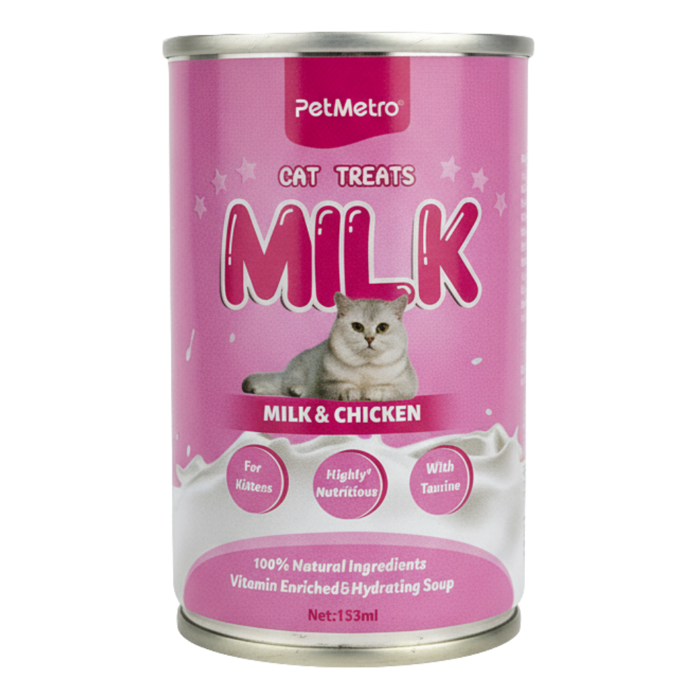 Petmetro Milk + Chicken For Kitten Can 155Ml.