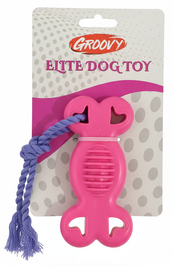 Groovy Elite Dog Toy Braided Bone