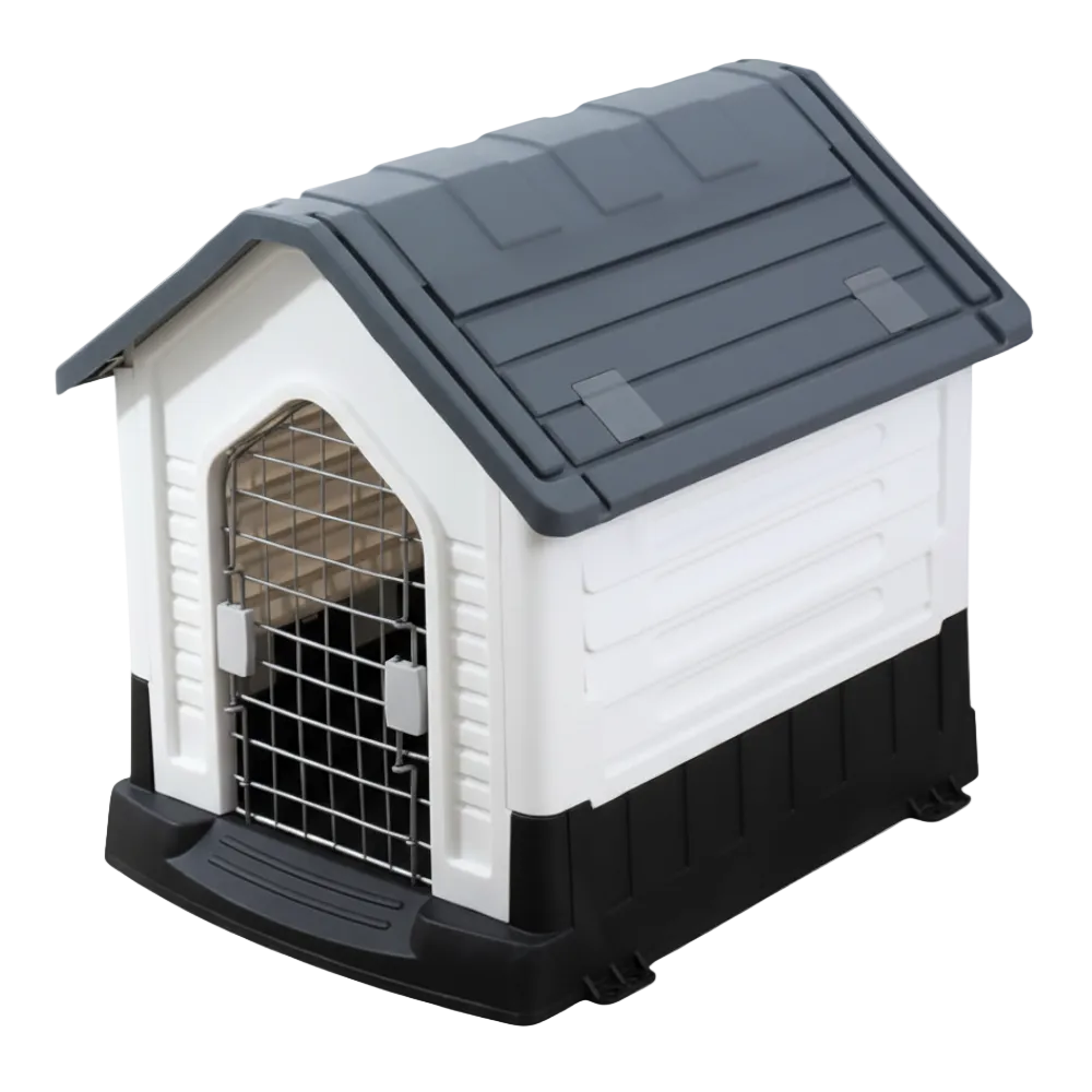 House Plastic With Metal Door for Small Dog.