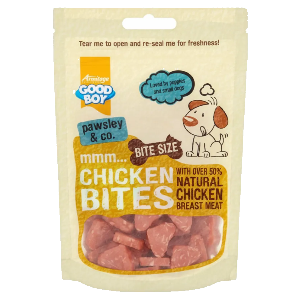 Good Boy Deli Bites Chicken Dog Treats 65G.