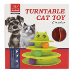 Nunbell turntable cat toy packaging with a dog and cat on a white background