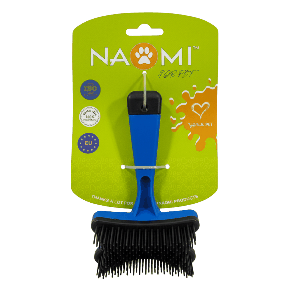 Naomi Pet brush Color: Blue.