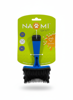 Naomi Pet brush Color: Blue.