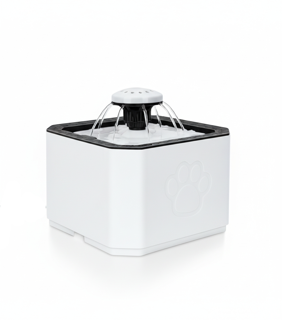 Automatic Pet Water Fountain 2.5L Water Gray.