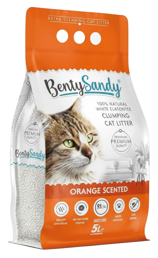 Benty Sandy Cat Litter Orange SCENTED 5L