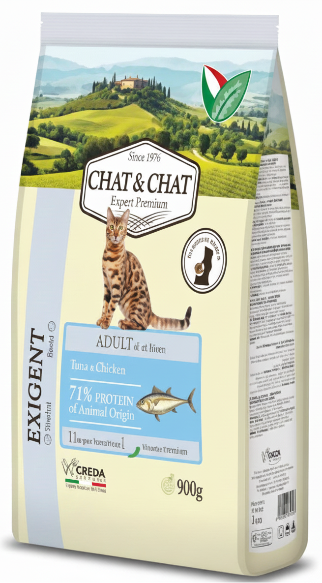 Chat&Chat Tuna & Peas Cat Food 900g