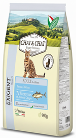 Chat&Chat Tuna & Peas Cat Food 900g