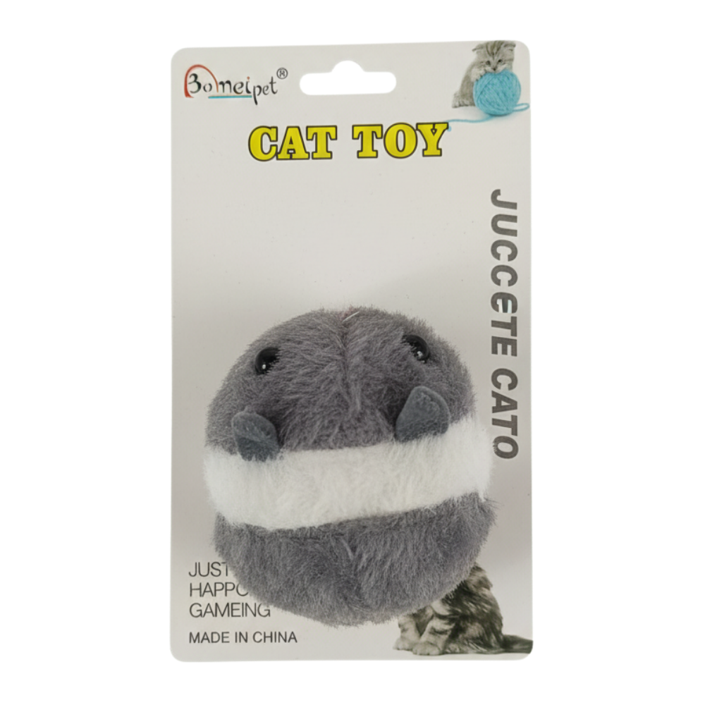 Vibrating Mouse Toy with Lace Mouse Shape Funny Mouse Toy for Cats.