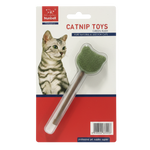 Catnip toy packaging with a cat on the label