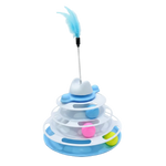 Cat Toys - Cat Roller - 4 Layers - Balls and Feather Wand.