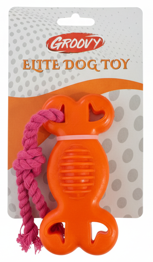 Groovy Elite Dog Toy Braided Bone