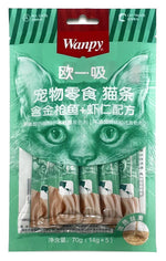 Wanpy Creamy Treat for Cats 70g - 5 peices - tuna & shrimp formula.