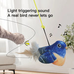 Squeaky Birds Cat Toys Simulated Elastic Birds.