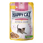 HAPPY CAT Wet Cat Food for kittens with Poultry 85g.