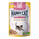 HAPPY CAT Wet Cat Food for kittens with Poultry 85g.