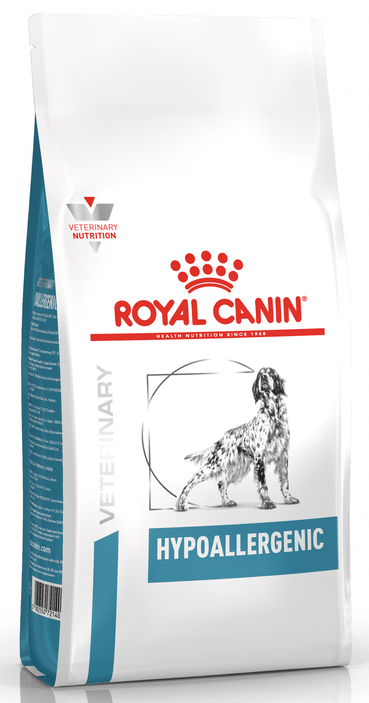 Royal Canin Hypoallergenic All Breeds Adult Dog Food.