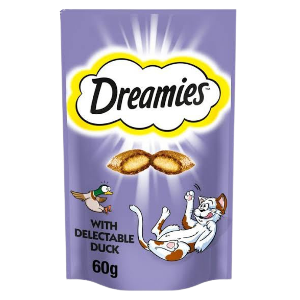 DREAMIES Cat Treat Duck Flavors 60G.