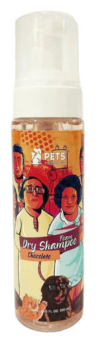 Pets Republic Dry Foam Shampoo Chocolate Scent 250ml.