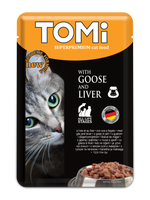 Tomi with Goose & Liver Cat Wetfood (100G).