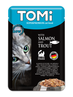 Tomi with Salmon & Trout Cat Wetfood (100G).