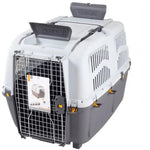 Skudo Black and Gray Pet Carrier Crate Size 7.
