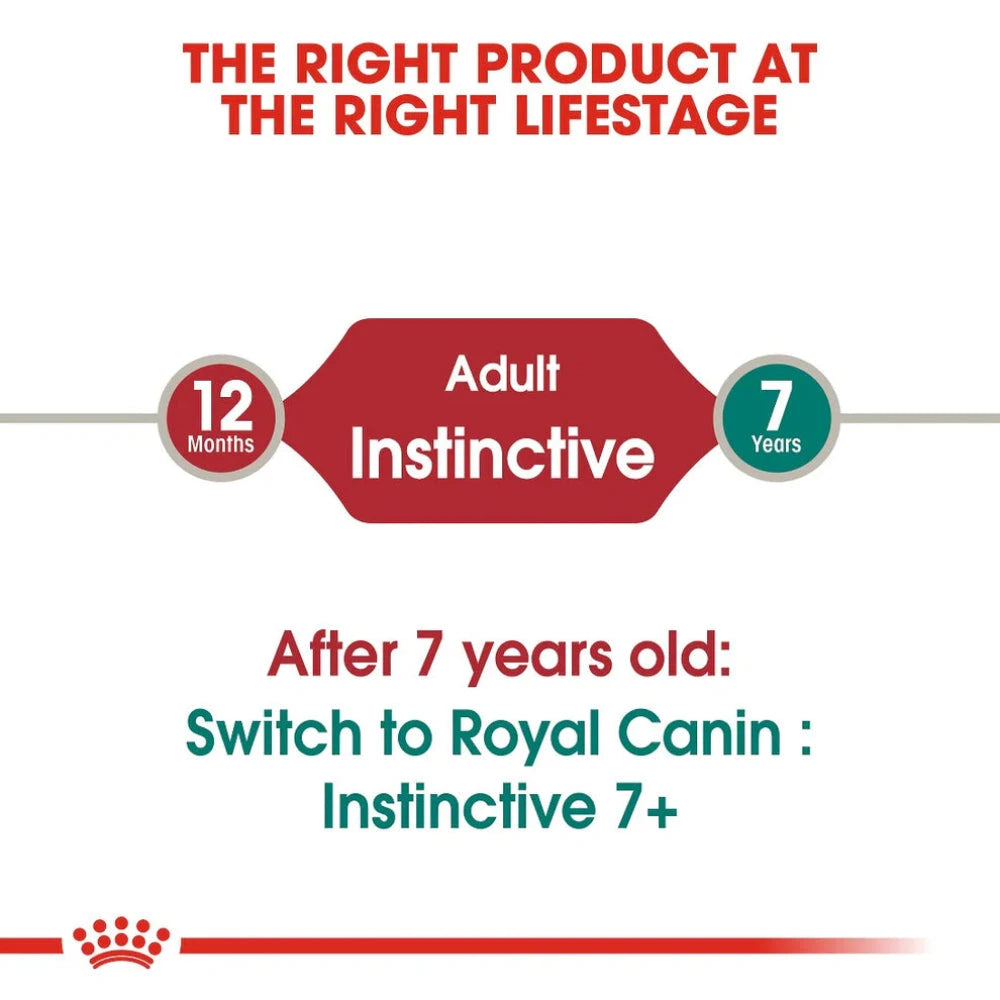 Royal Canin product recommendation for adult cats transitioning to a different formula after 7 years.