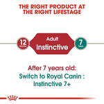 Royal Canin product recommendation for adult cats transitioning to a different formula after 7 years.