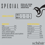 Schesir Exigent pollo con fegato di anatra in mousse 70g in busta.