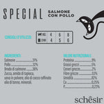 Schesir Skin&Coat salmone con pollo in mousse in busta 70g.