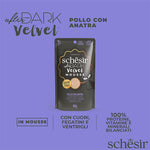Schesir after dark Pollo con anatra in mousse 80g in busta.