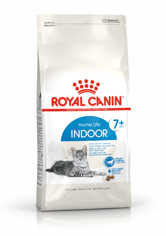 Royal Canin Indoor 7+ All Breeds Mature Cat Food.
